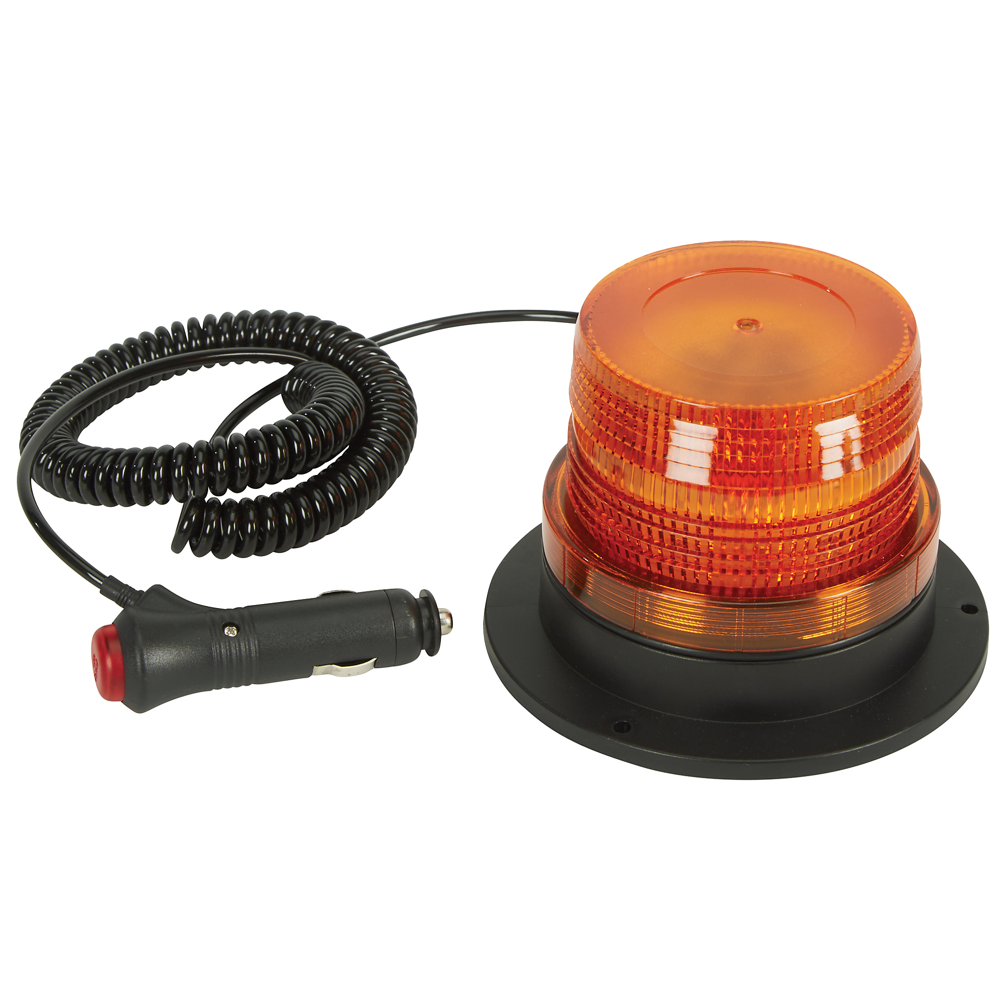 Ironton LED Beacon Warning Light, 5.5in., 30 Watts, Amber Lens